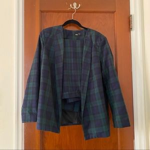 ASOS plaid blazer AND pant set (US 14)